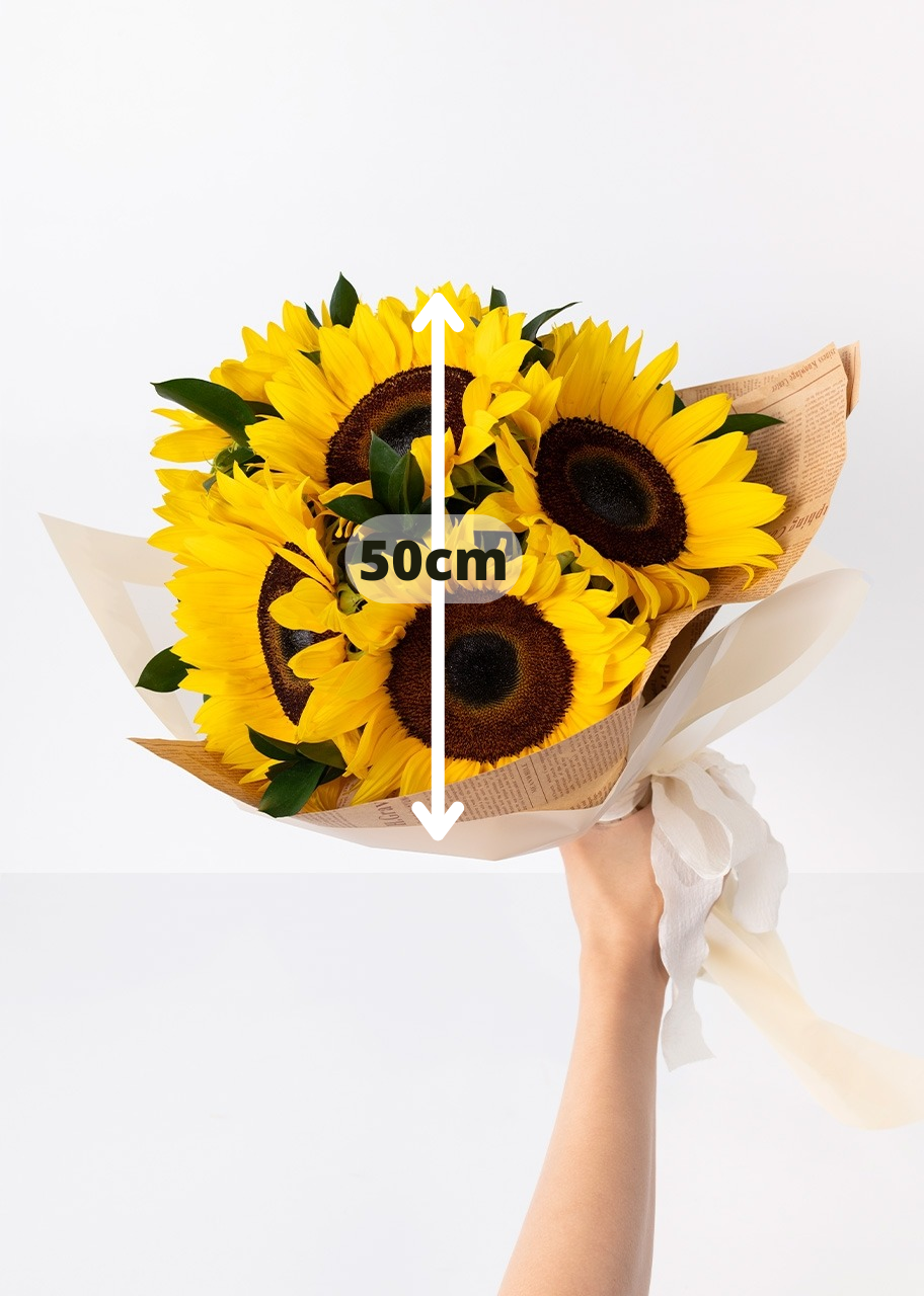 Ramo de 8 girasoles