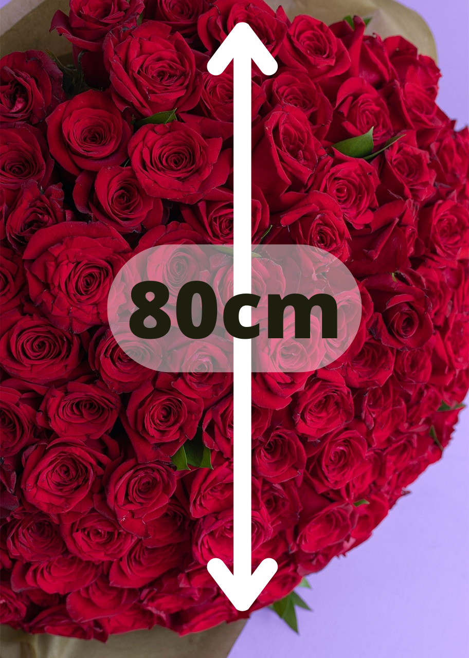 Ramo de 150 rosas rojas