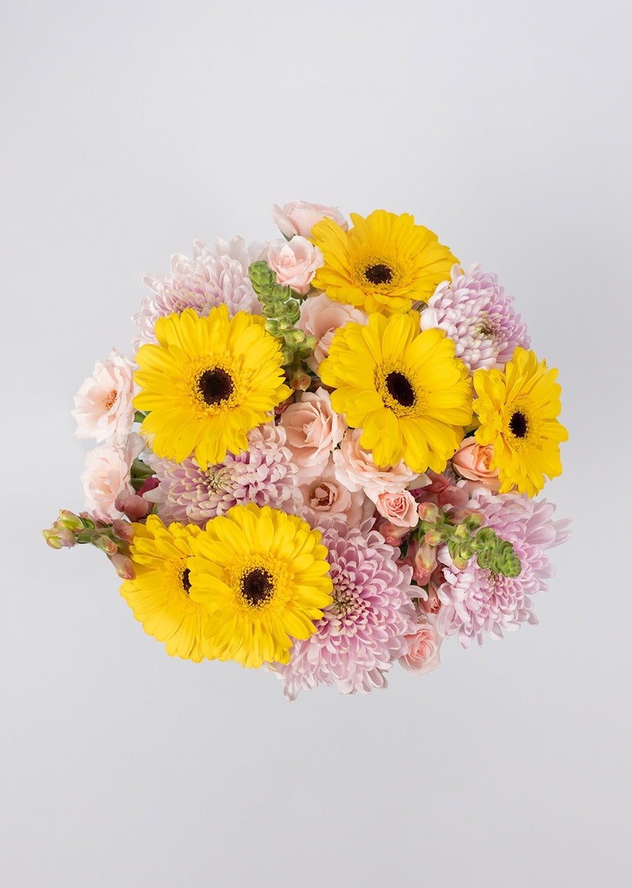 Ramo de 5 gerberas amarillas