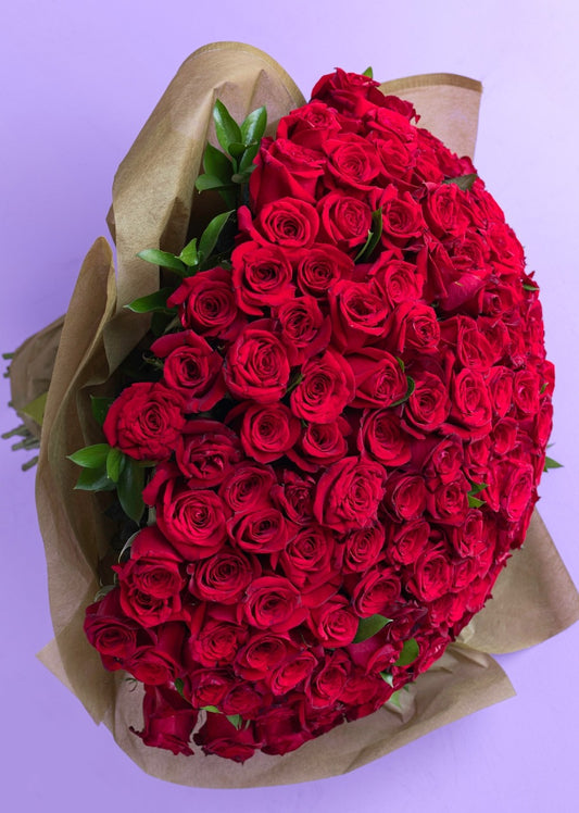 Ramo de 150 rosas rojas